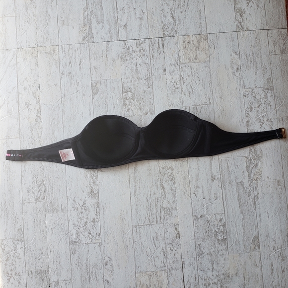 Xhilaration Strapless Bikini Top Pink /Teal/ Black - Picture 4 of 6